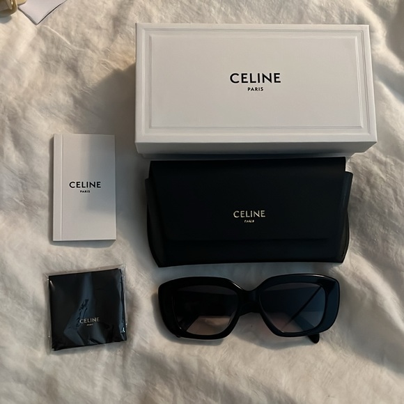 Brand New Authentic Celine triomphe 04 sunglasses in acetate - black - Picture 6 of 12